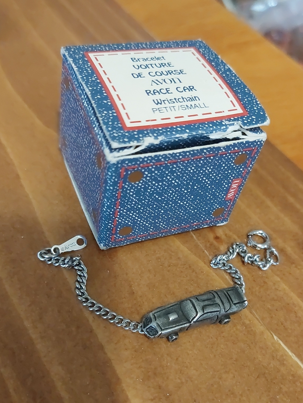 Avon Race Car Wrist Chain Bracelet Small 5.25" Kids Children Size